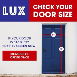 Lux Fiberglass Magnetic Screen Door