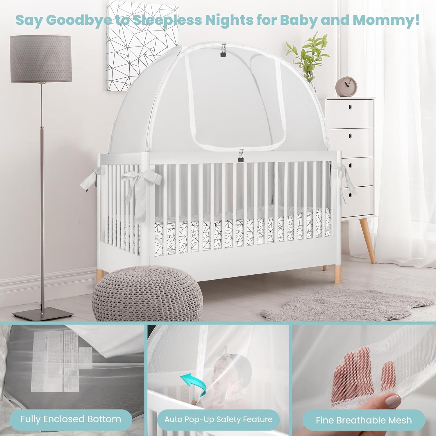 Mosquito Net for Crib by Pro Baby Safety