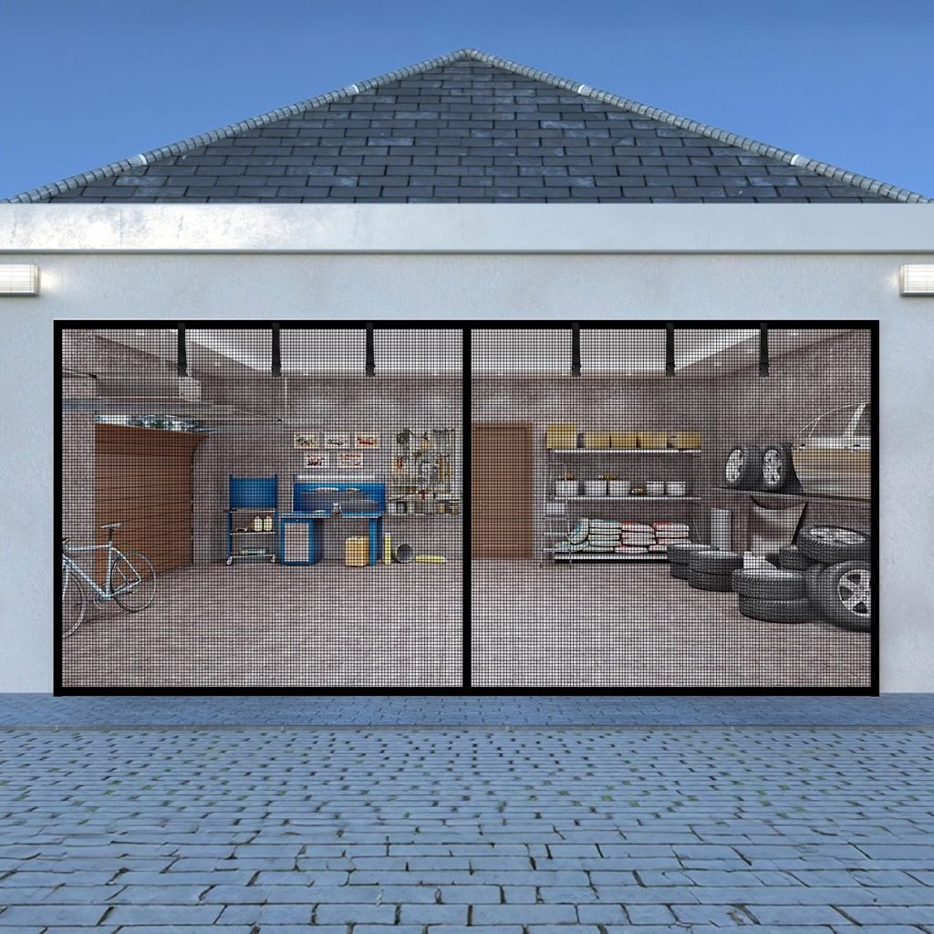 Garage Door Screen for 2 Car Garage Door